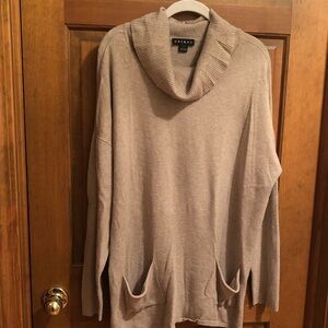 Tribal Tan Cowl-neck Tunic